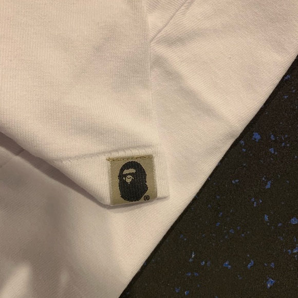 Bape A Bathing Ape Undefeated White Tee Camo Ape - Picture 5 of 6